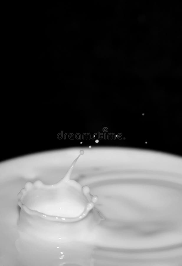 White milk droplet