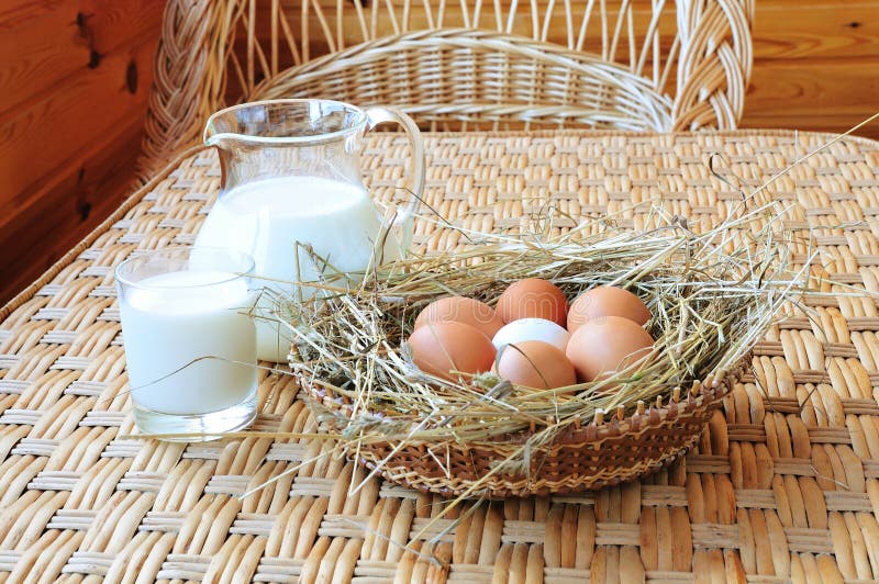Milk and eggs stock image. Image of dairy, lactose, village 14961361