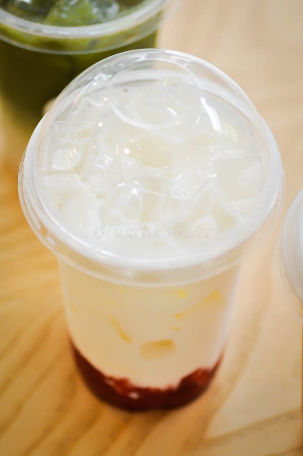 Milk , iced milk or glass of milk stock photo