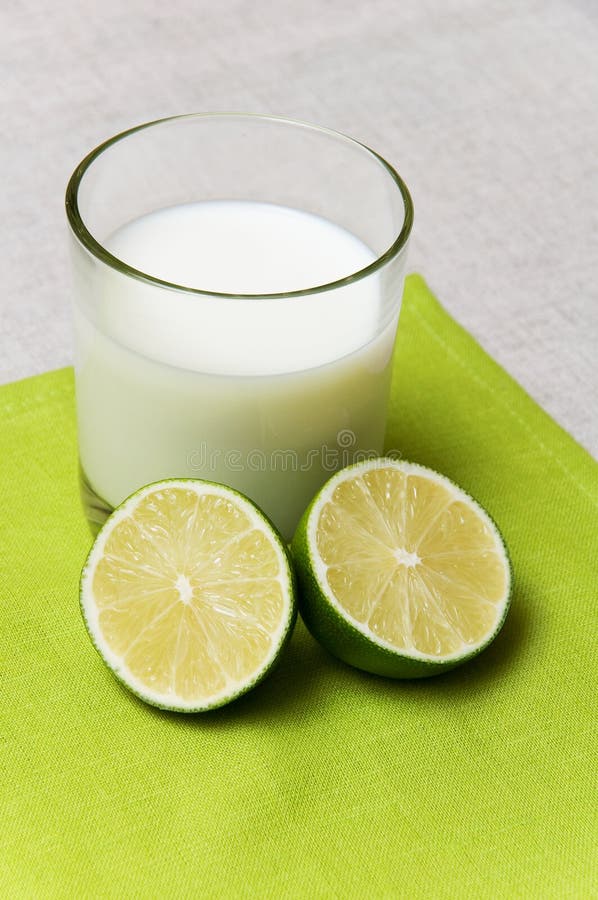 Milk and lime stock photo. Image of breakfast, food, citrus 19658186