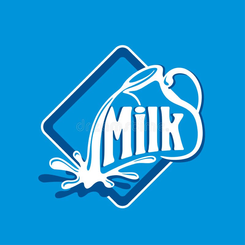 Fresh Milk Logo for Dairy Products - Cow with Jug Stock Vector ...