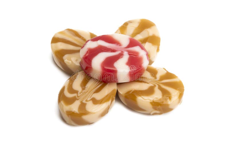 Strawberry Milk Lollipop Isolated Stock Photo Image of round, sugar 140879036