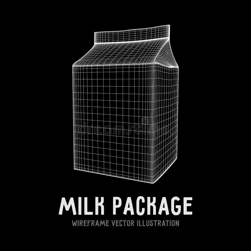 Milk package vector vector illustration