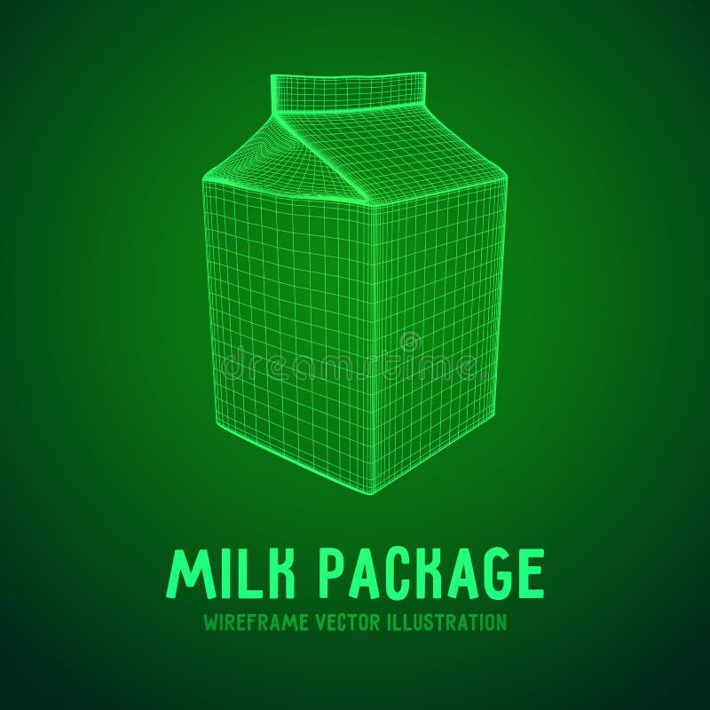 Milk package vector vector illustration