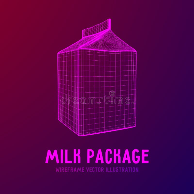Milk package vector vector illustration