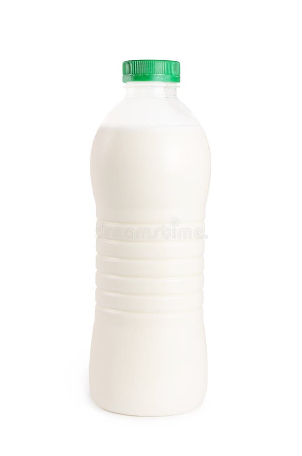 Milk in Plastic Packaging on White Stock Photo Image of fresh, juice