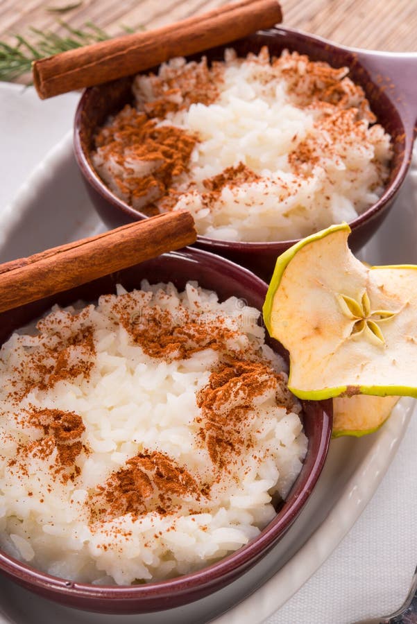 Milk rice with cinnamon stock image. Image of cooked 27728191