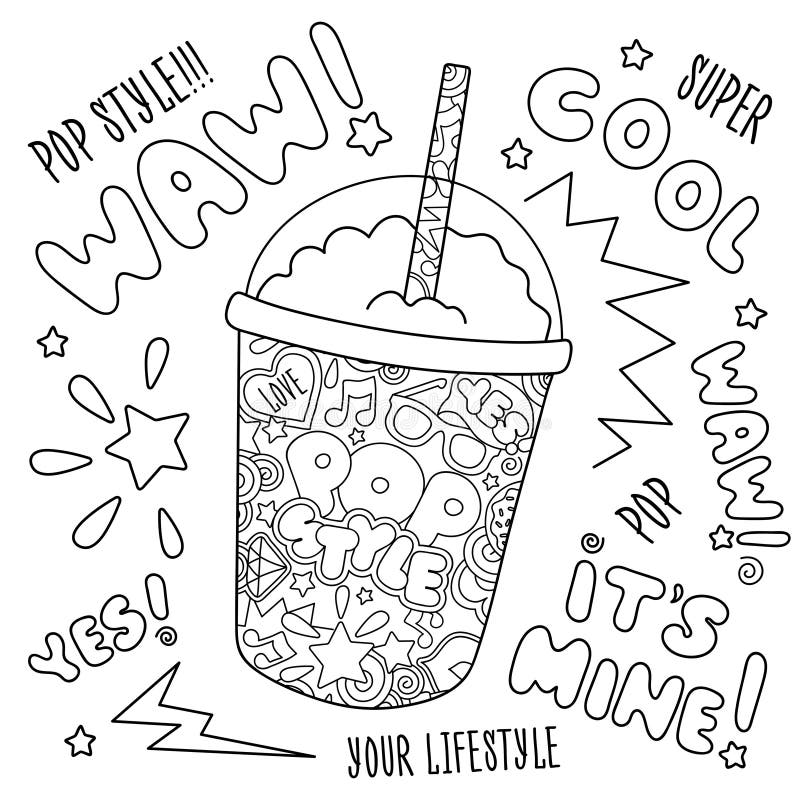 Milkshake Desenho Para Colorir - Ultra Coloring Pages