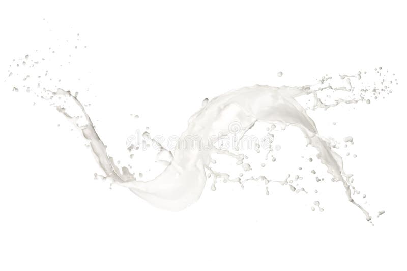 Milk splash stock image