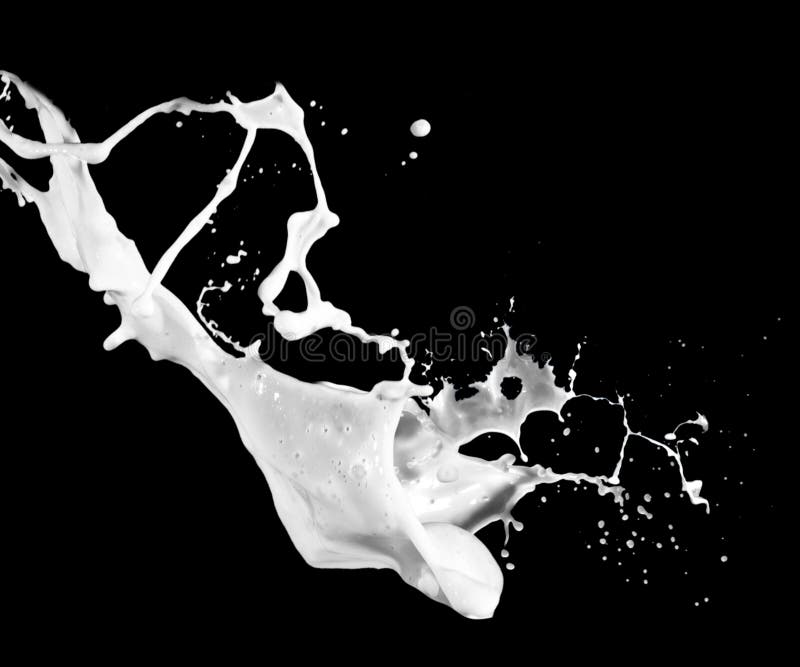 Milk splash stock photography