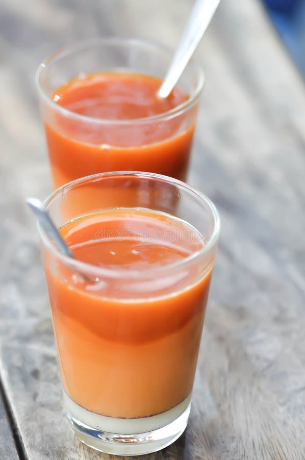 Milk Tea, Thai Tea or Hot Milk Tea Stock Photo Image of milk, asian