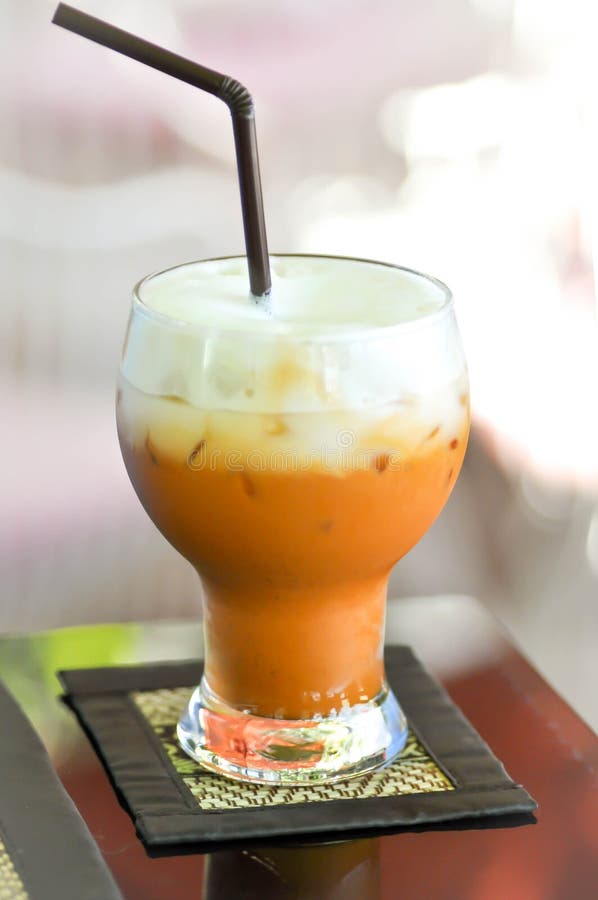 Milk tea,Thai tea,iced tea stock image. Image of cuisine 54950083