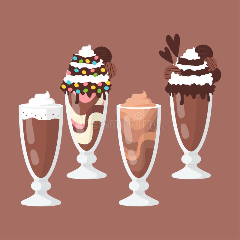 Milkshake. Vector Illustration EPS. royalty free illustration