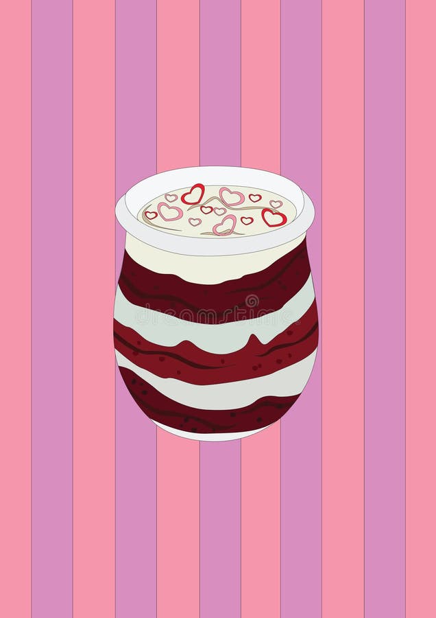 Milkshake in a jar. Vector illustration decorative background design vector illustration