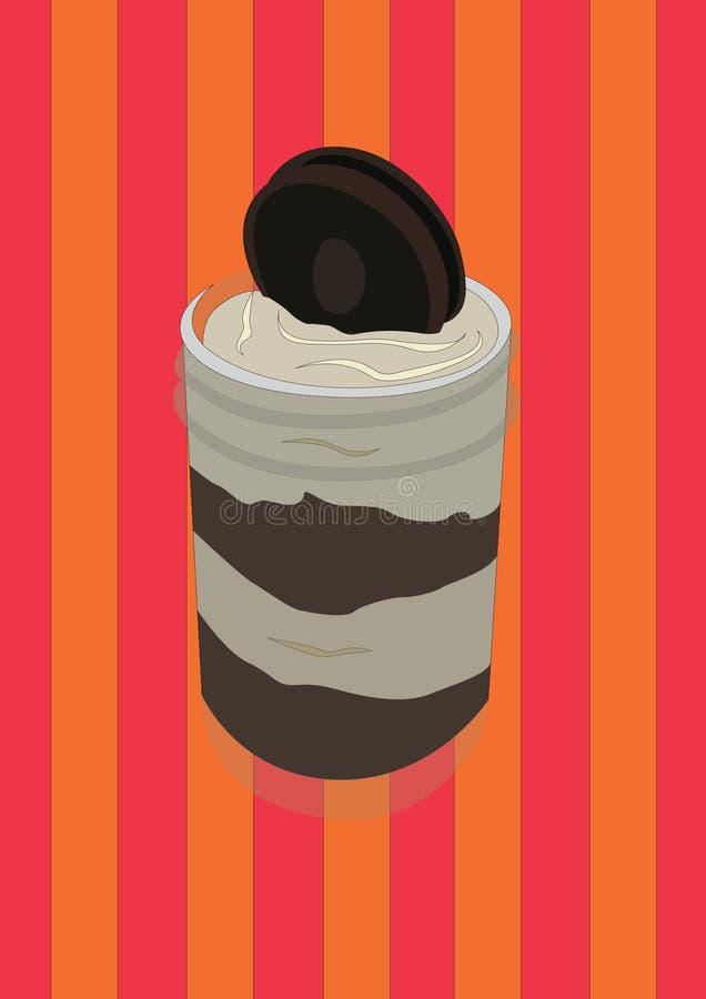 Milkshake in a jar. Vector illustration decorative background design vector illustration