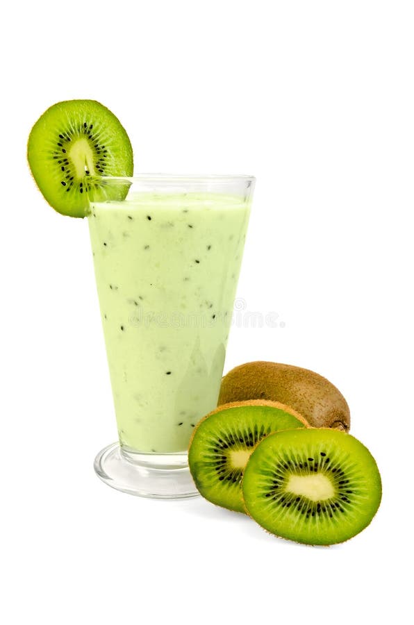 Milkshake with a kiwi stock photo. Image of milk, refreshment 27800720