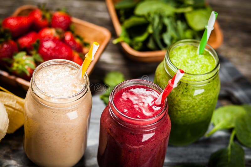 Milkshakes and smoothies stock image. Image of healthy 71163305