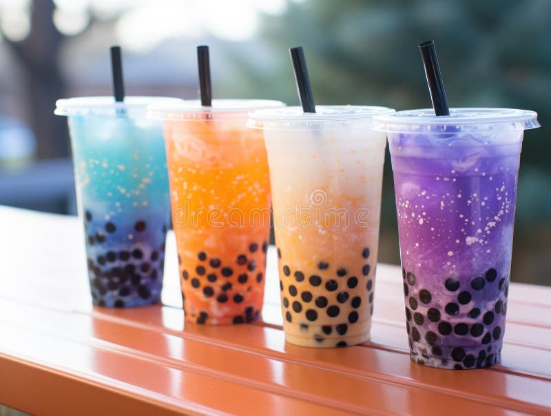 Milky Way and Bubble Tea Review Stok Ka B Stock Photo Image of