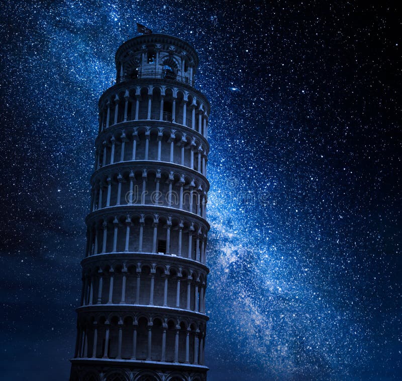 Leaning Tower Pisa Night Stock Images Download 494 Royalty