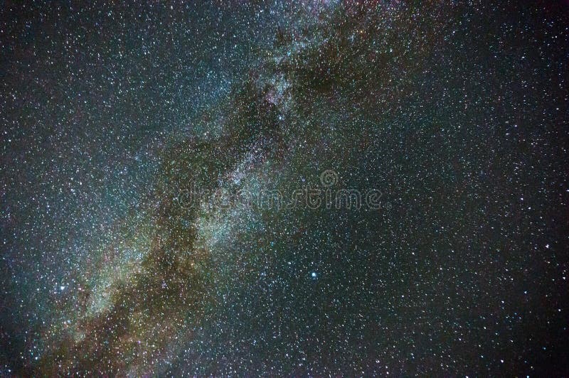 Milky way in night sky