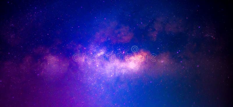 Milky Way Star Galaxy Night Background Stock Photo - Image of luna, blue:  178617592