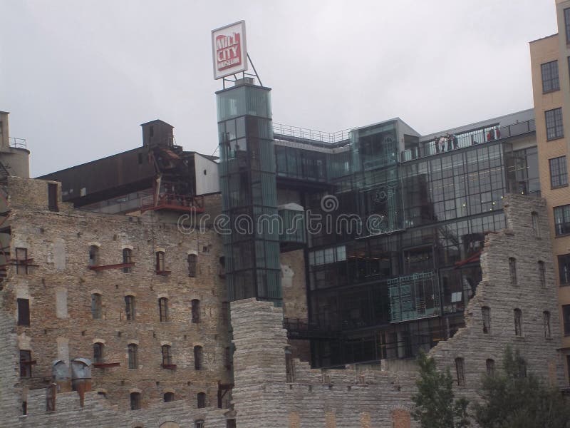 Mill City Museum and Ruins in Minneapolis royalty free stock image Mill City Museum and Ruins in Minneapolis royalty free stock image