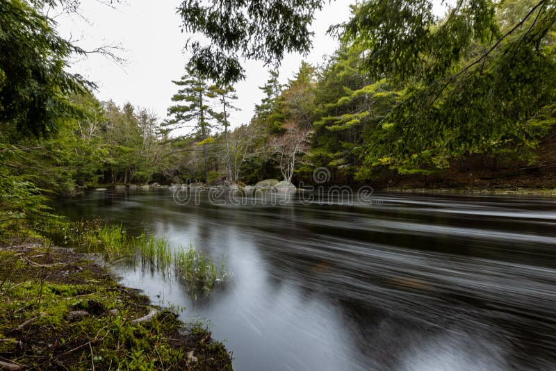 Mill Falls and River in Nova Scotia Canada Stock Photo Image of nova
