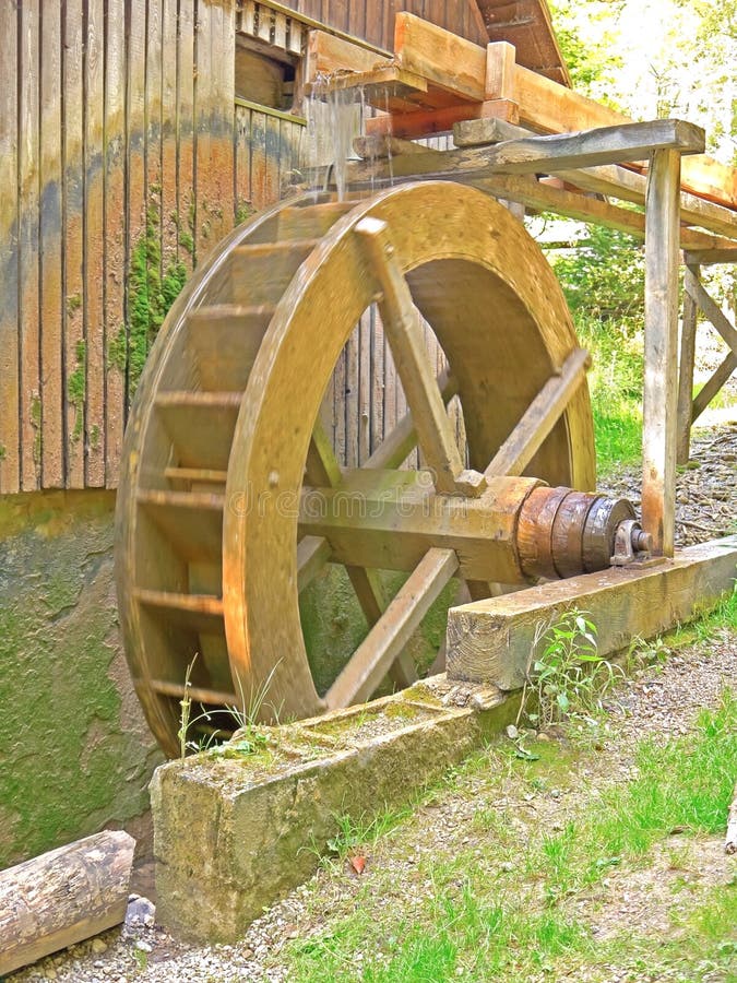 Mill wheel stock photo. Image of wheel, mill, cottage 44284856