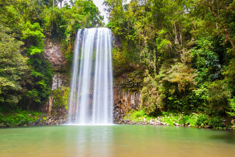 Millaa Millaa Falls is a heritage-listed plunge waterfall at Theresa Creek Road, Tablelands Region, Queensland, Australia. Millaa Millaa Falls is a heritage-listed plunge waterfall at Theresa Creek Road, Tablelands Region, Queensland, Australia.