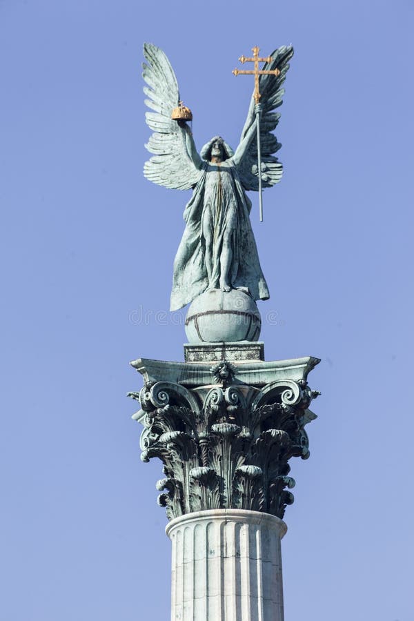 Millenium Monument Budapest Hungary Editorial Photo - Image of column ...