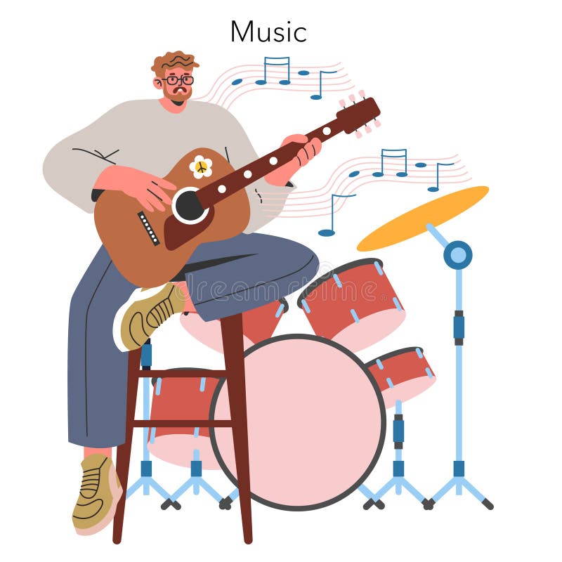 Millenniehobbies. stock illustrationer