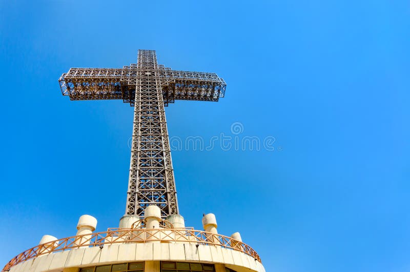 Millennium Cross on a top of the Vodno mountain