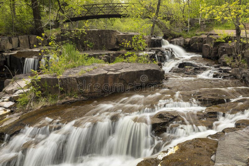 Miller Creek Waterfall in Autunno Immagine Stock Immagine di parco