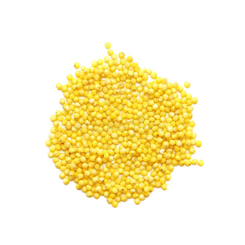 Millet Cereal on White Background Stock Photo Image of millet, germ