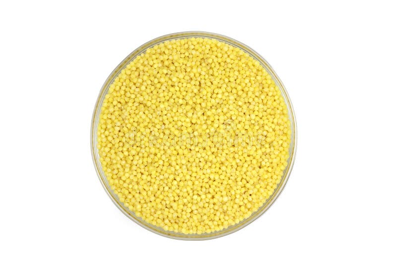 Millet Grains in a Glass Container Stock Photo Image of groats