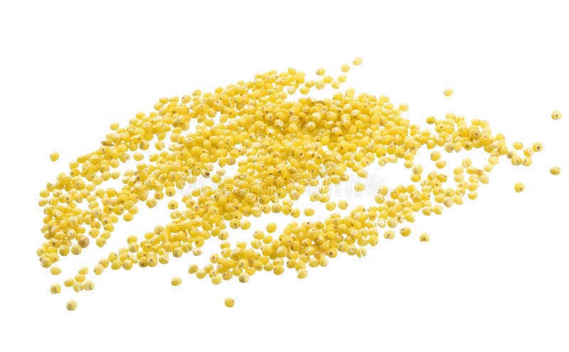 Millet isolated on white background stock photos