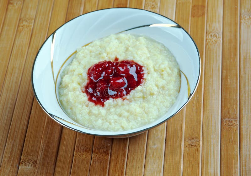 Millet porridge with berry stock photo. Image of meal 31535662