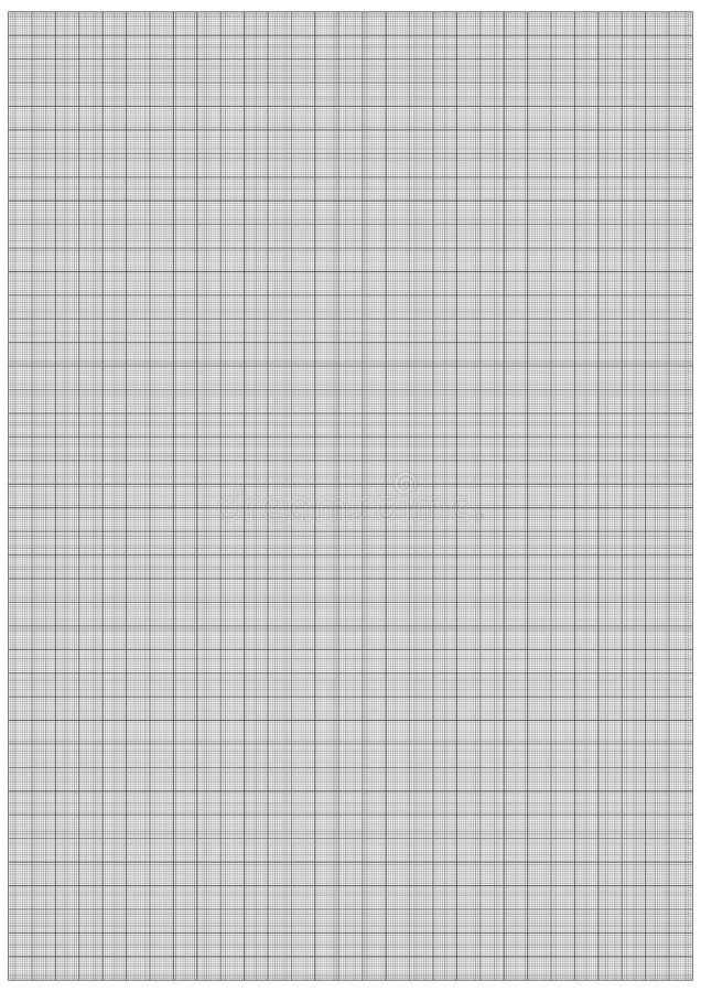 Millimeterpapier 1mm Vierkante A3 Groottevector Vector Illustratie