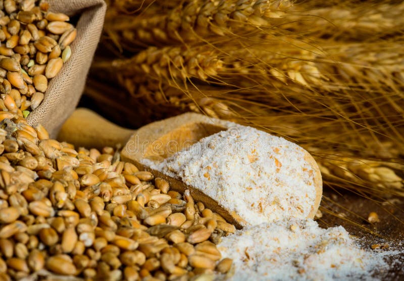 Milling wheat ingredients stock photo Milling wheat ingredients stock photo