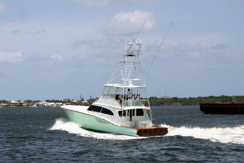 Million Dollar Fishing Yacht Stock Photo Image of green, deep 717988