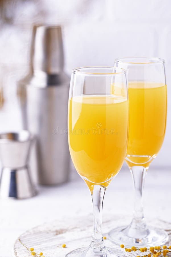 Mimosa Cocktail with Orange Juice Stock Photo Image of refreshment