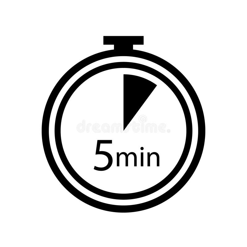 5 min. Timer icons. Vector stock vector. Illustration of token - 240523046