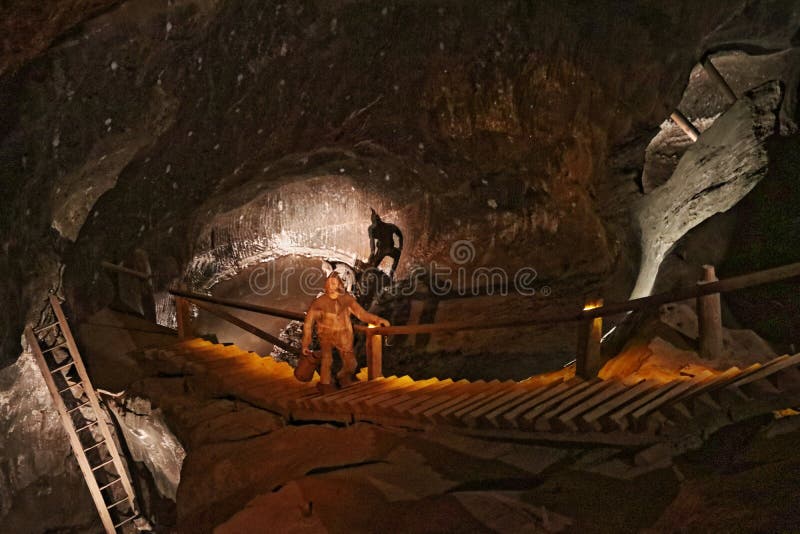 Mina de sal de Wieliczka, Polonia fotografía de archivo libre de regalías Mina de sal de Wieliczka, Polonia fotografía de archivo libre de regalías