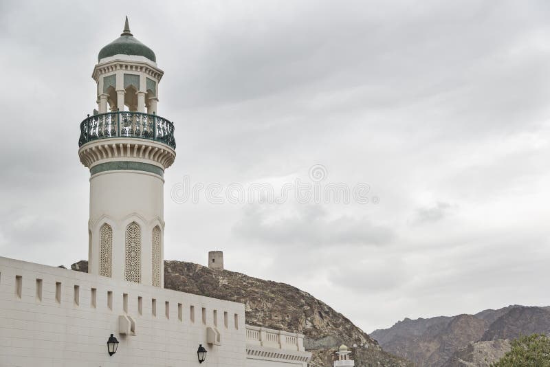 Minaretowy Muszkatołowy Oman obraz royalty free Minaretowy Muszkatołowy Oman obraz royalty free