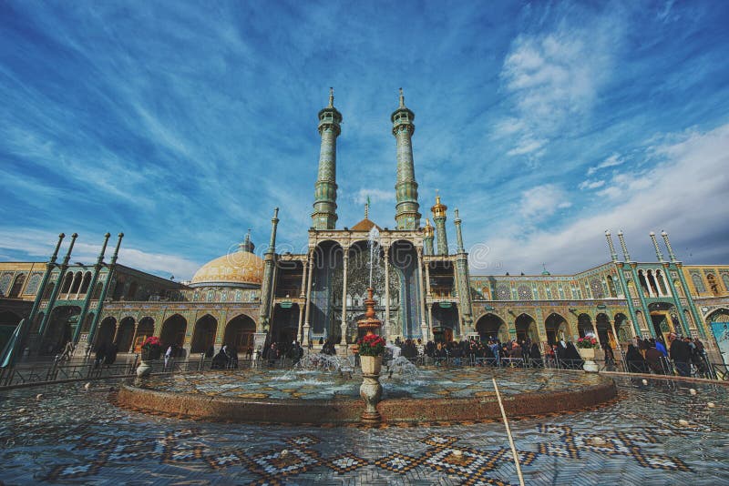 Minaretts von Qom im Iran stockbilder Minaretts von Qom im Iran stockbilder