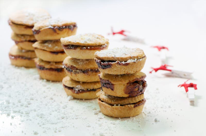 Mince pie di Natale fotografie stock Mince pie di Natale fotografie stock
