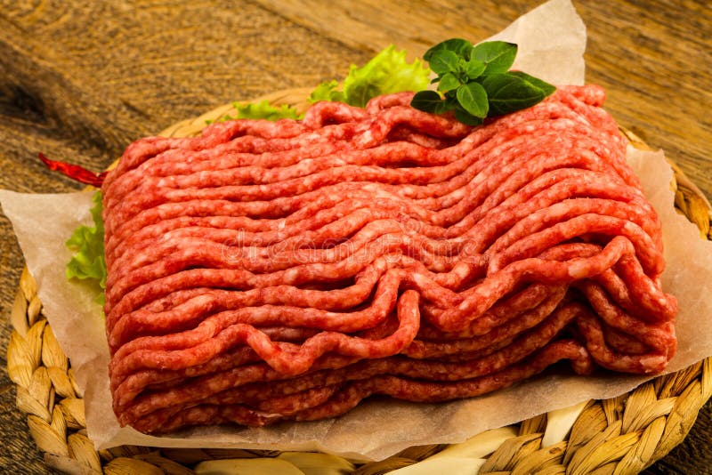Minced beef meat stock photo. Image of pepper, background 134746152