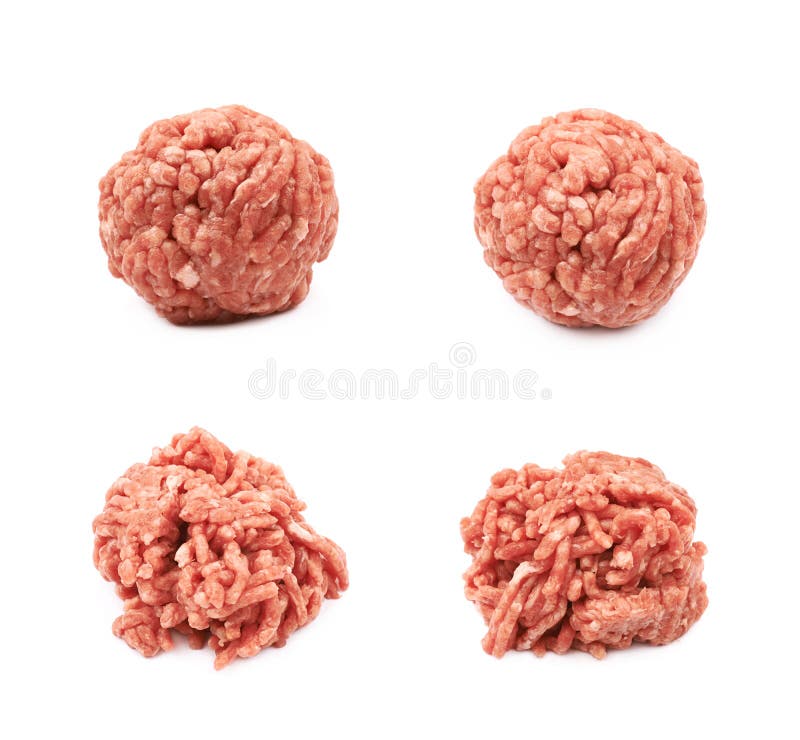 Minced beef meat isolated stock photo. Image of fatty - 121929254