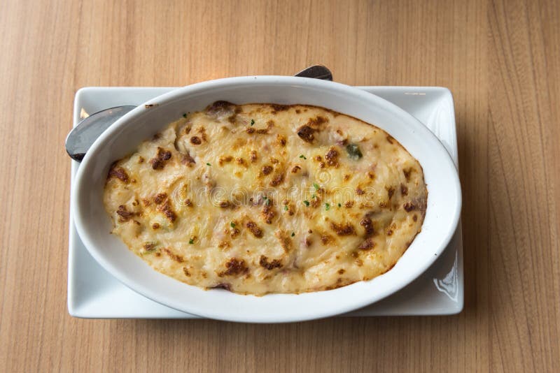 Minced meat steamed egg. stock image. Image of clouds 75403343