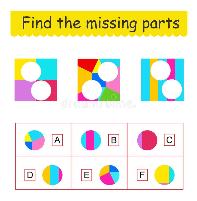 Mind Game. Task for the Development of Logic for Kids. Find the Missing